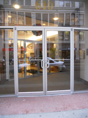 glass doors